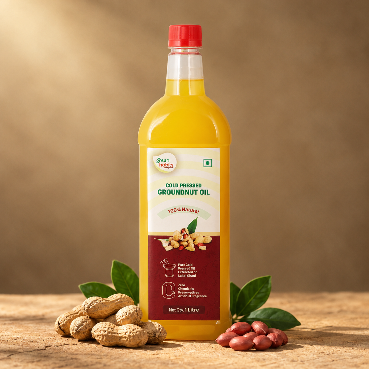 Green Habits Cold Pressed Groundnut Oil