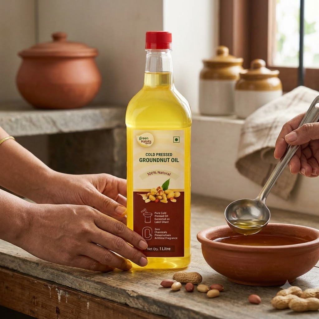 Green Habits Cold Pressed Groundnut Oil