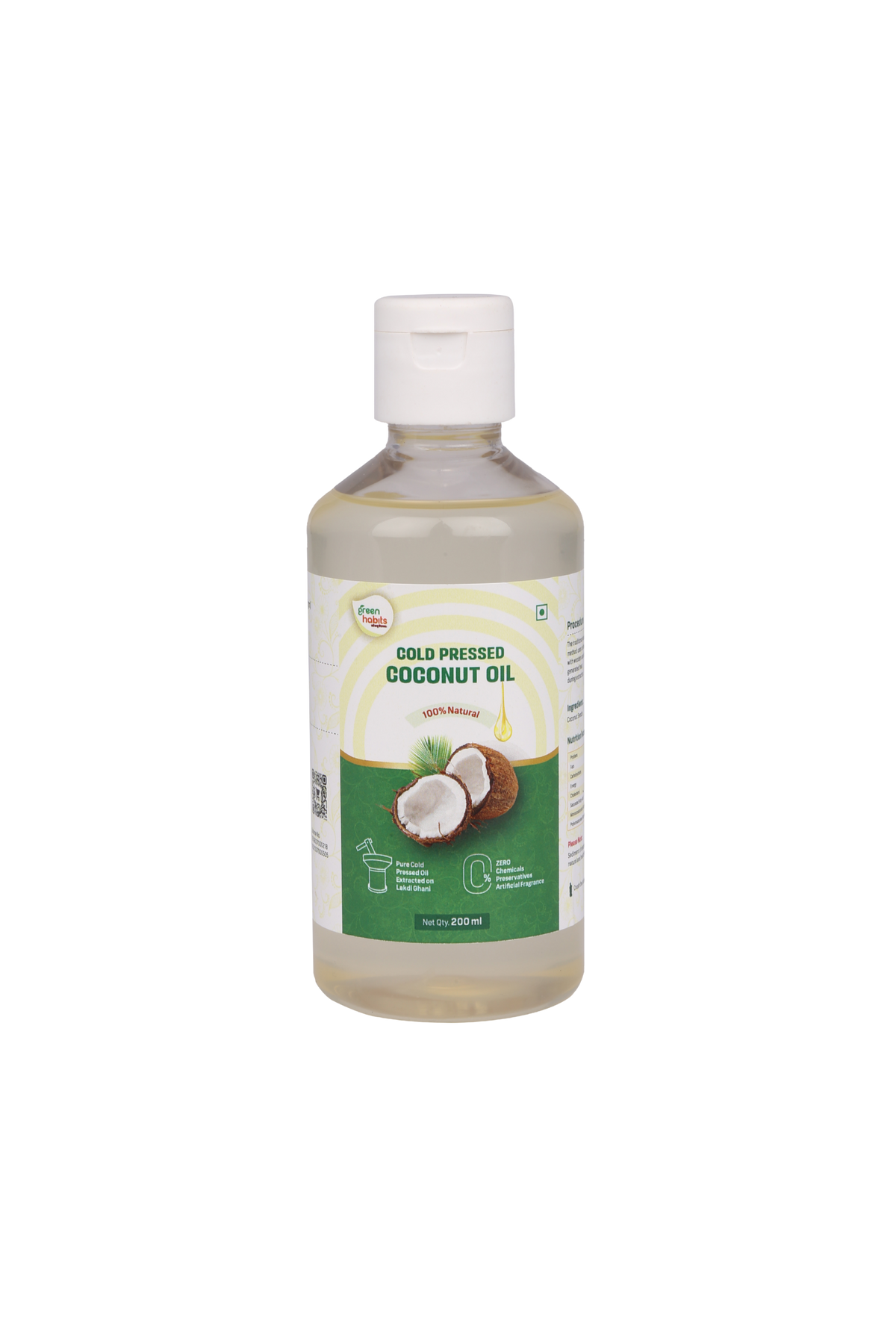 Green Habits Cold Pressed Unrefined Coconut Oil