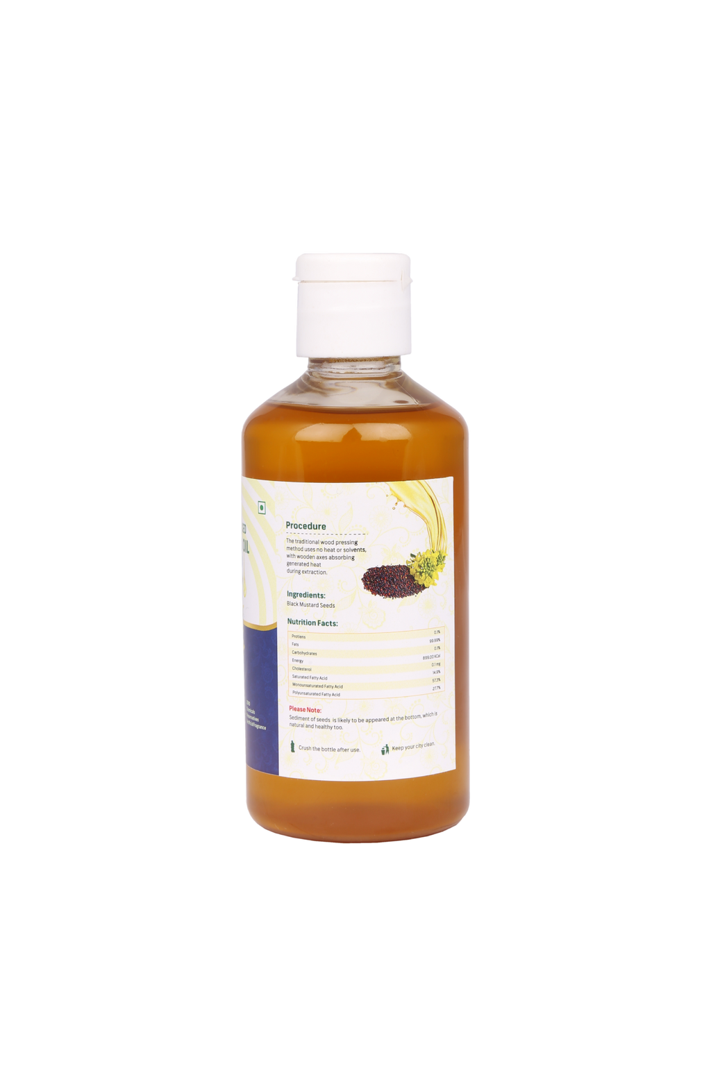 Green Habits Cold Pressed Unrefined Black Mustard Oil