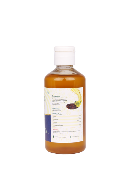 Green Habits Cold Pressed Unrefined Black Mustard Oil