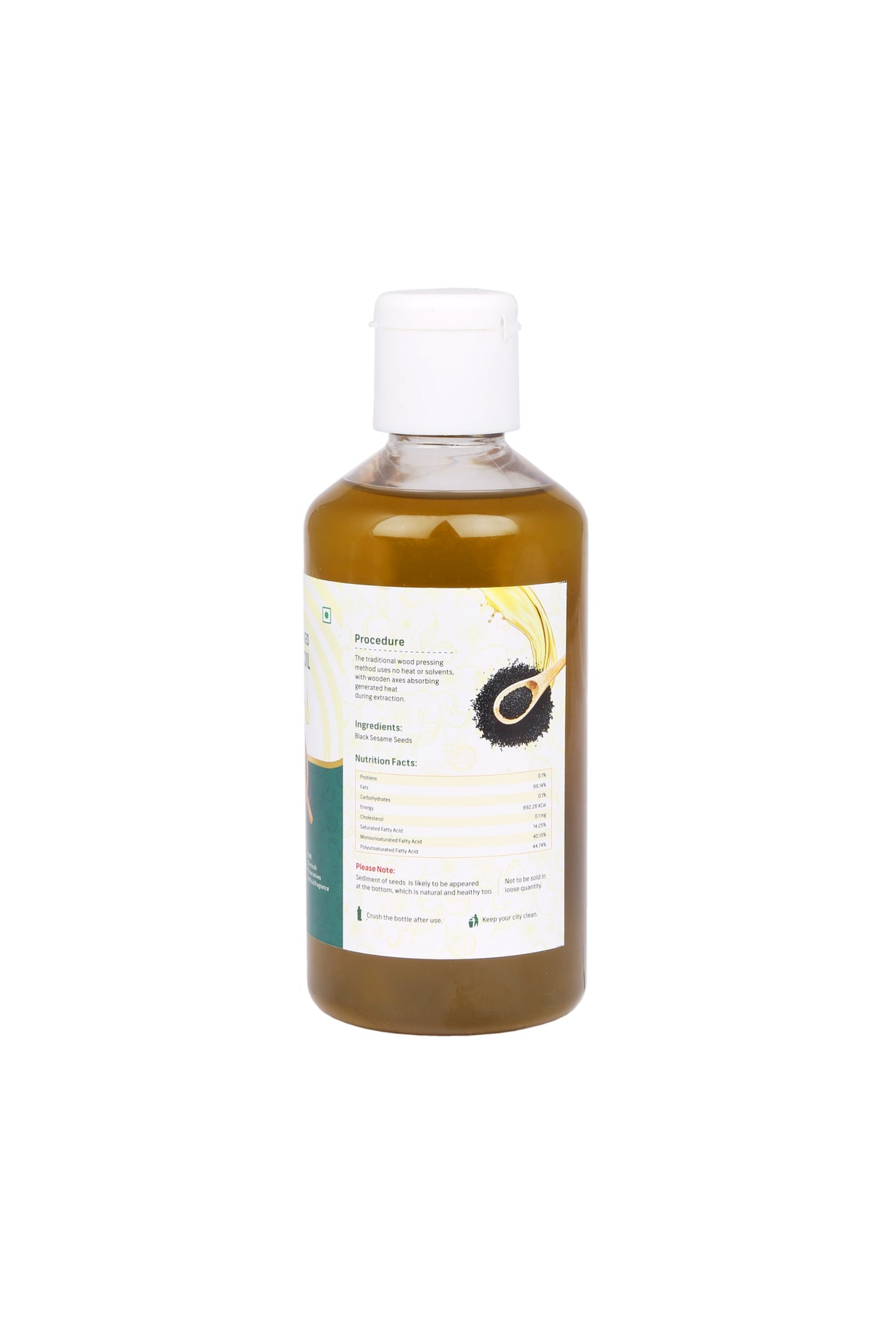 Green Habits Cold Pressed Unrefined Black Sesame Oil