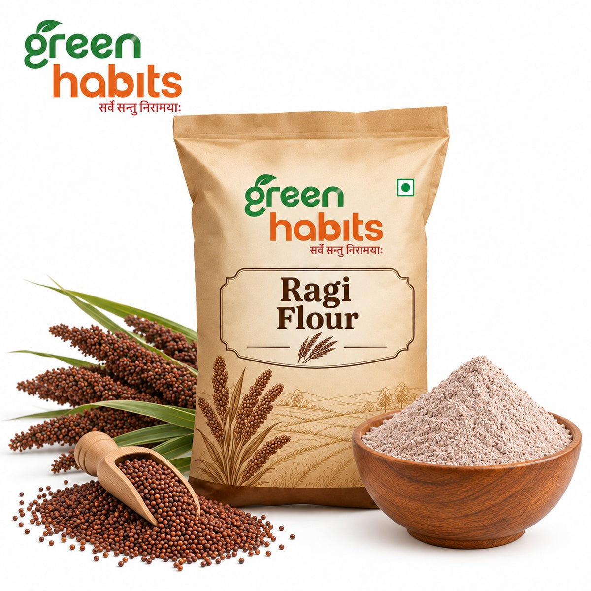 Green Habits Flours and Rice Ragi  Flour